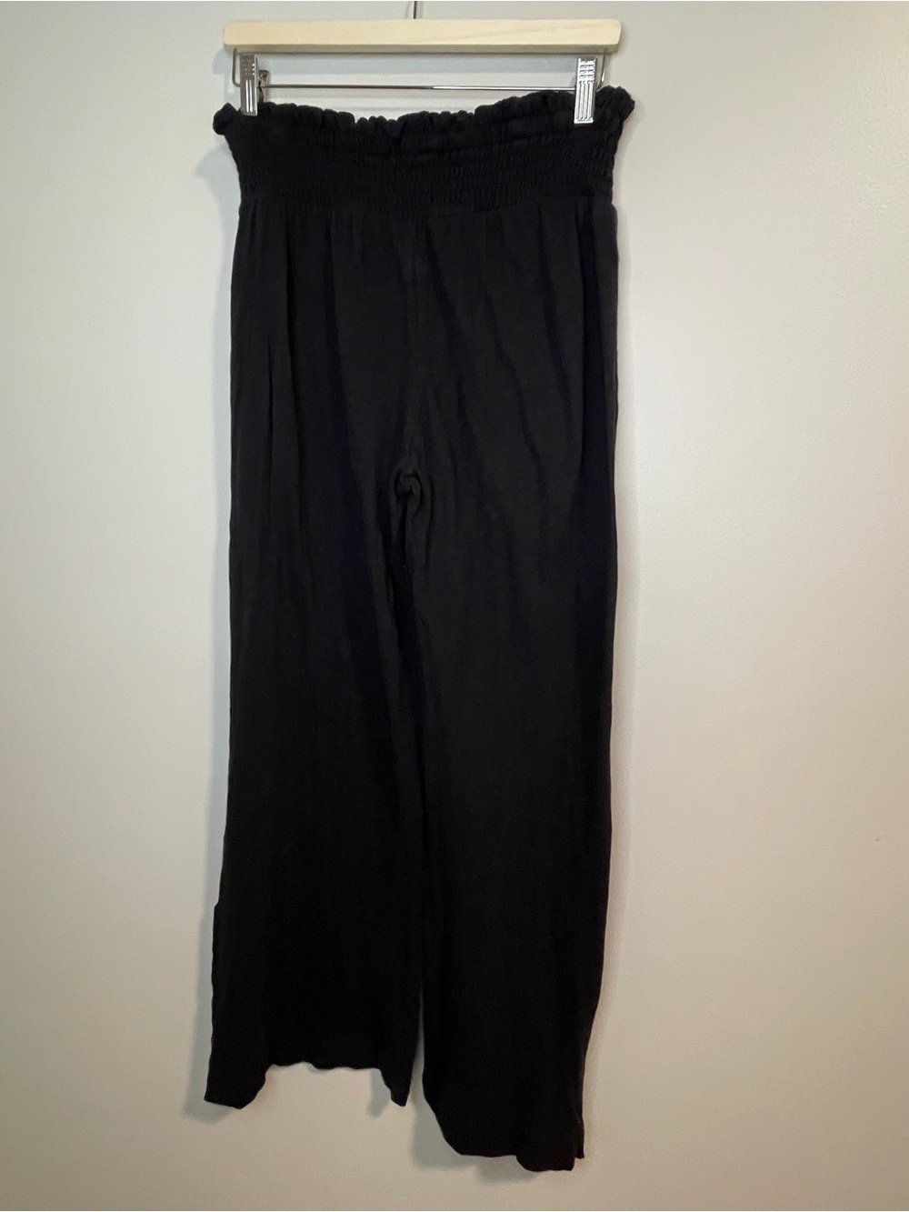 FP Beach Black Wide-Leg Pull-On Pants with Button Hem - Picture 5 of 7